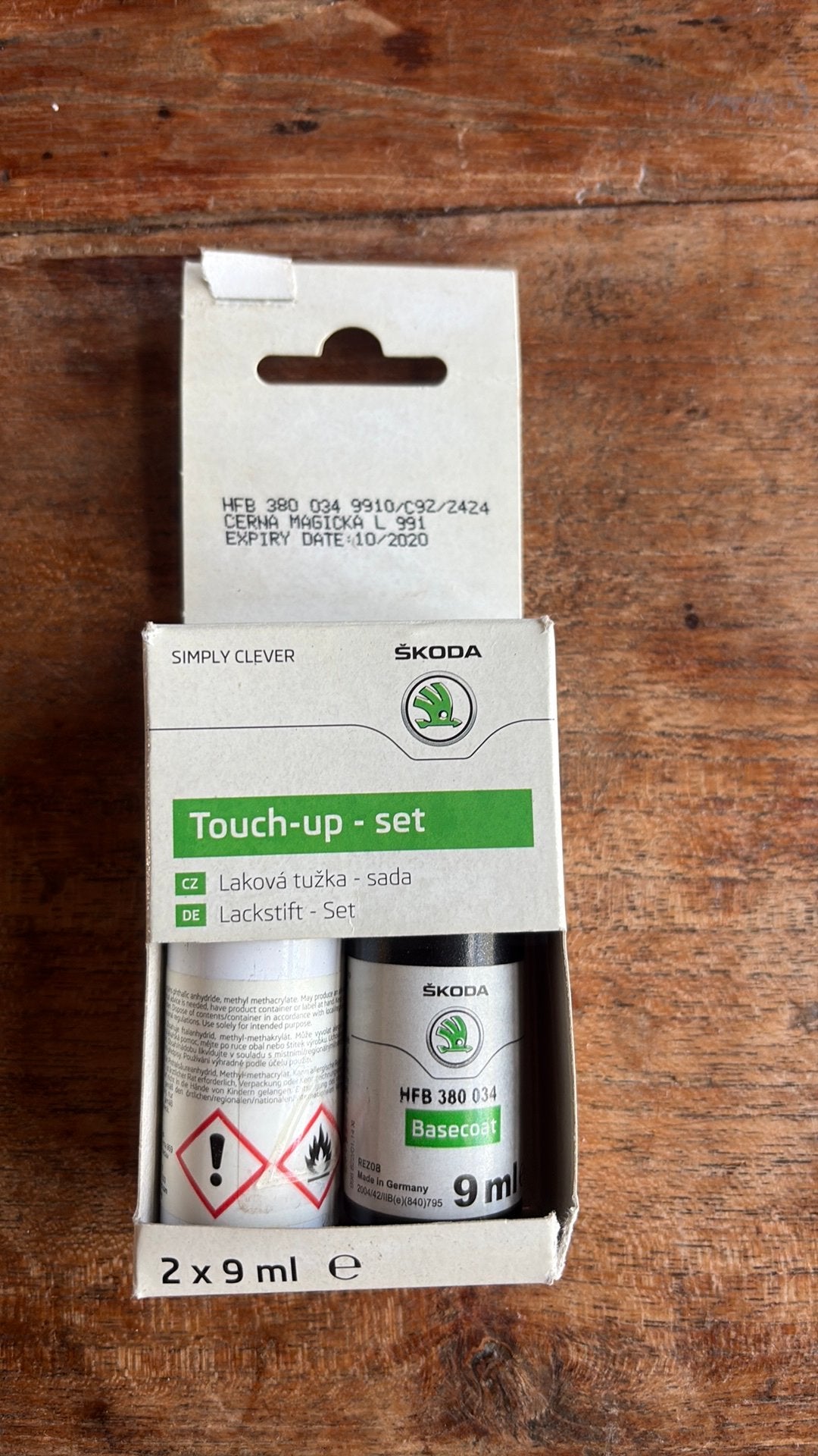 Touch-up set Skoda zwart, Ophalen, Zo goed als nieuw