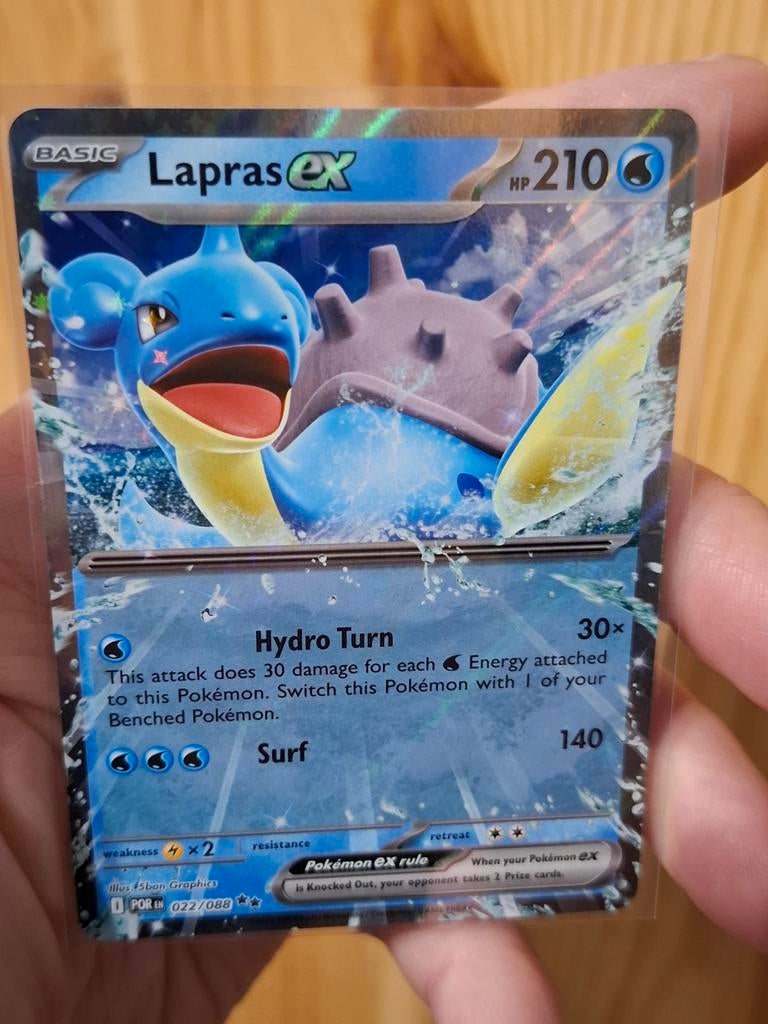 Lapras ex pokemonkaart!, Hobby en Vrije tijd, Verzamelkaartspellen | Pokémon, Ophalen of Verzenden, Zo goed als nieuw