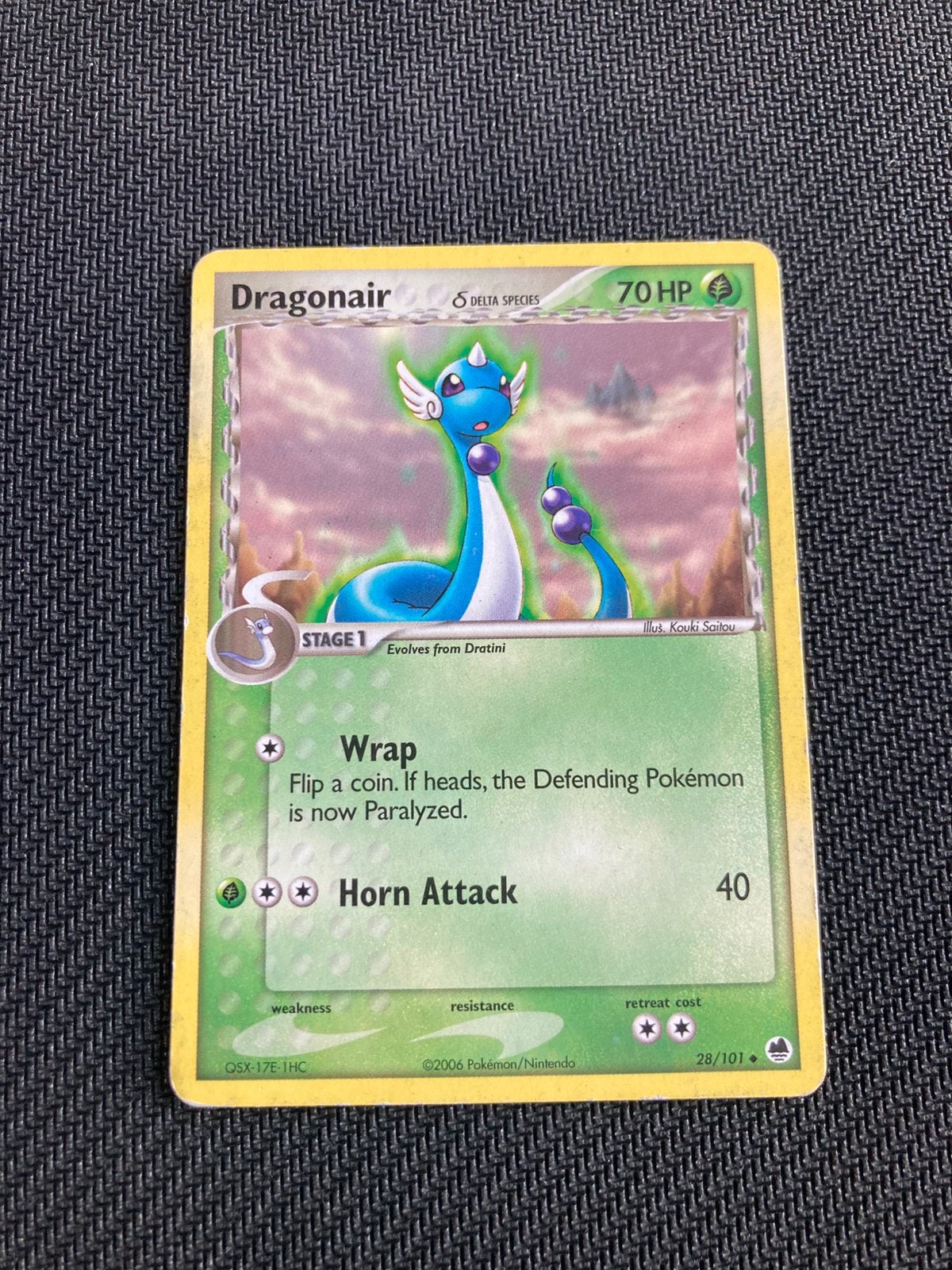 Pokemon kaart Dragonair, Ophalen of Verzenden, Zo goed als nieuw