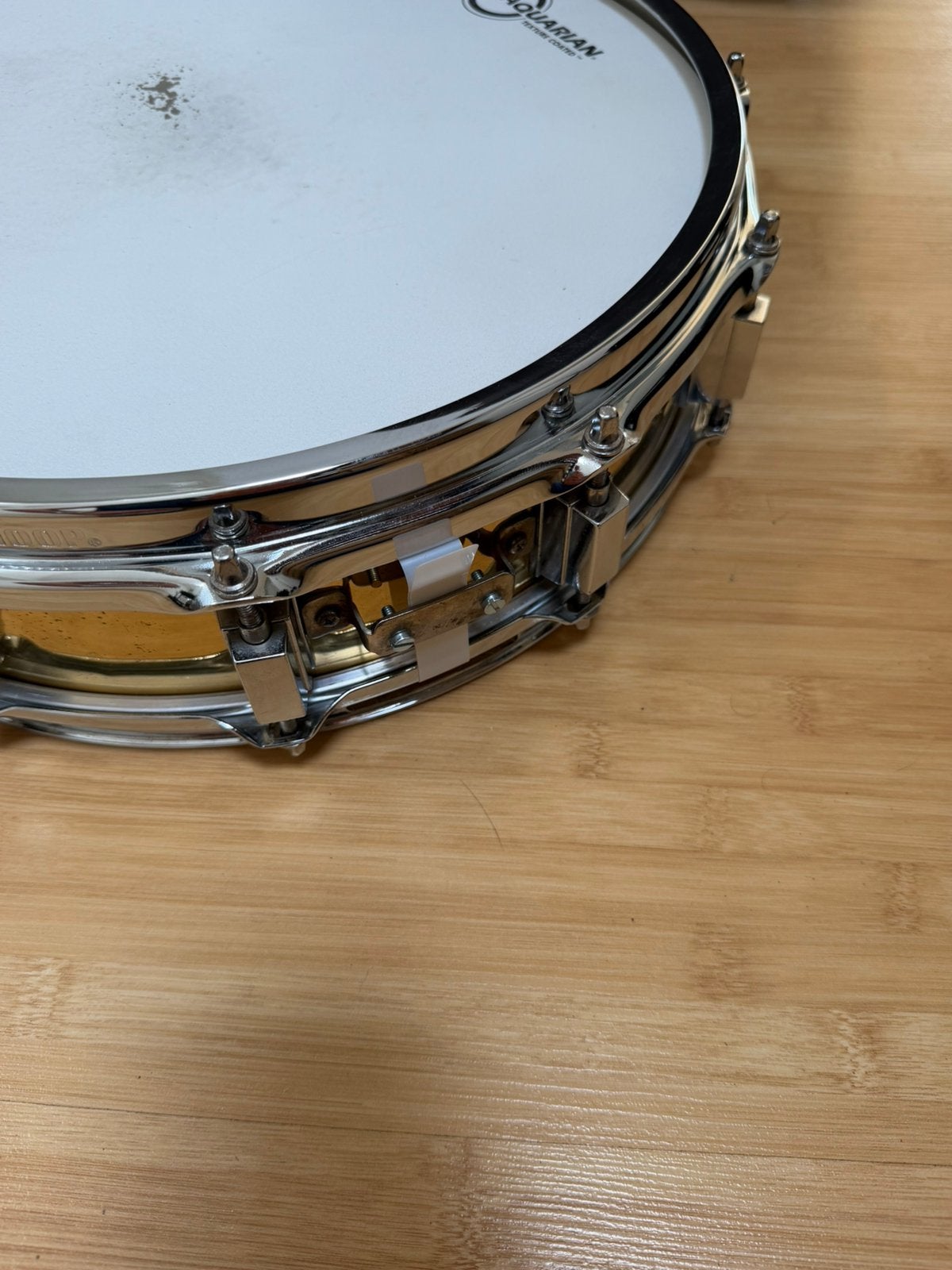Brass picollo snare, sonor D545 WHD 13” Tom-snare,  tom case, Ophalen of Verzenden, Gebruikt, Overige merken