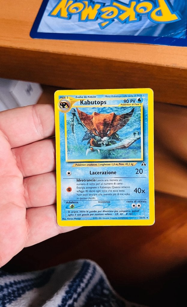 Kabutops 25/75 Neo Discovery Pokemon, Verzenden, Zo goed als nieuw, Losse kaart, Foil