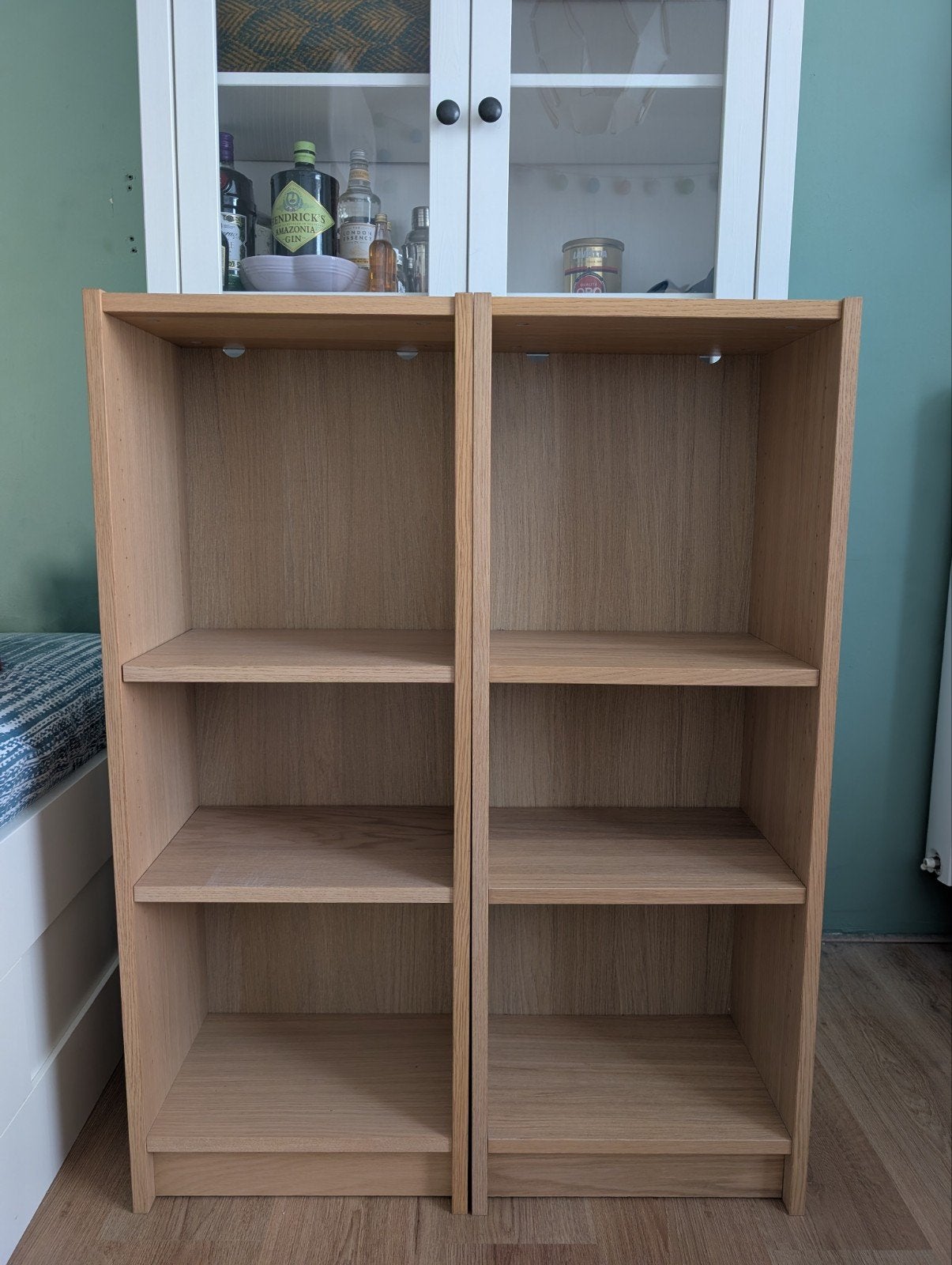 2x IKEA Billy boekenkast eikenpatroon, Ophalen of Verzenden