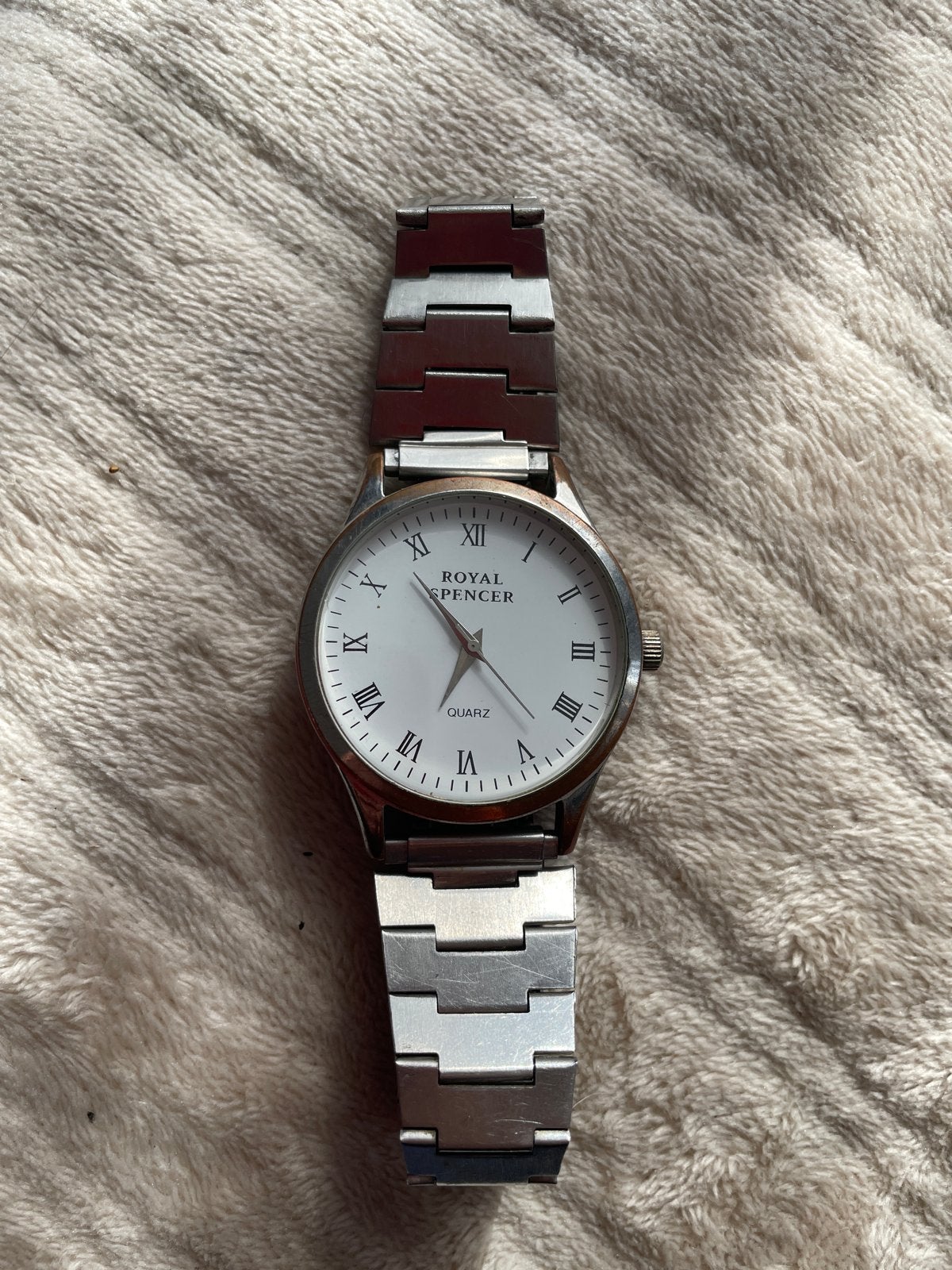 Royal Spencer Quartz Polshorloge, Overige merken, Staal, Polshorloge, Ophalen of Verzenden