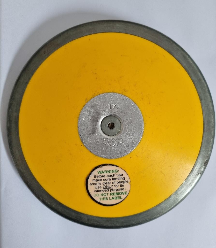 Discus voor discuswerpen 1 kg, Ophalen of Verzenden, Zo goed als nieuw