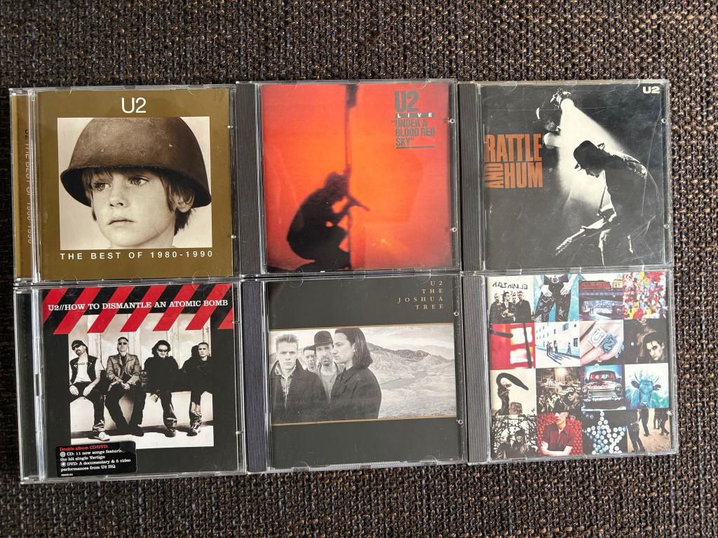 U2 6x cd- Dismantle Atom Bomb, Achtung, Joshua Tree, Best Of, Verzenden, Zo goed als nieuw, Poprock