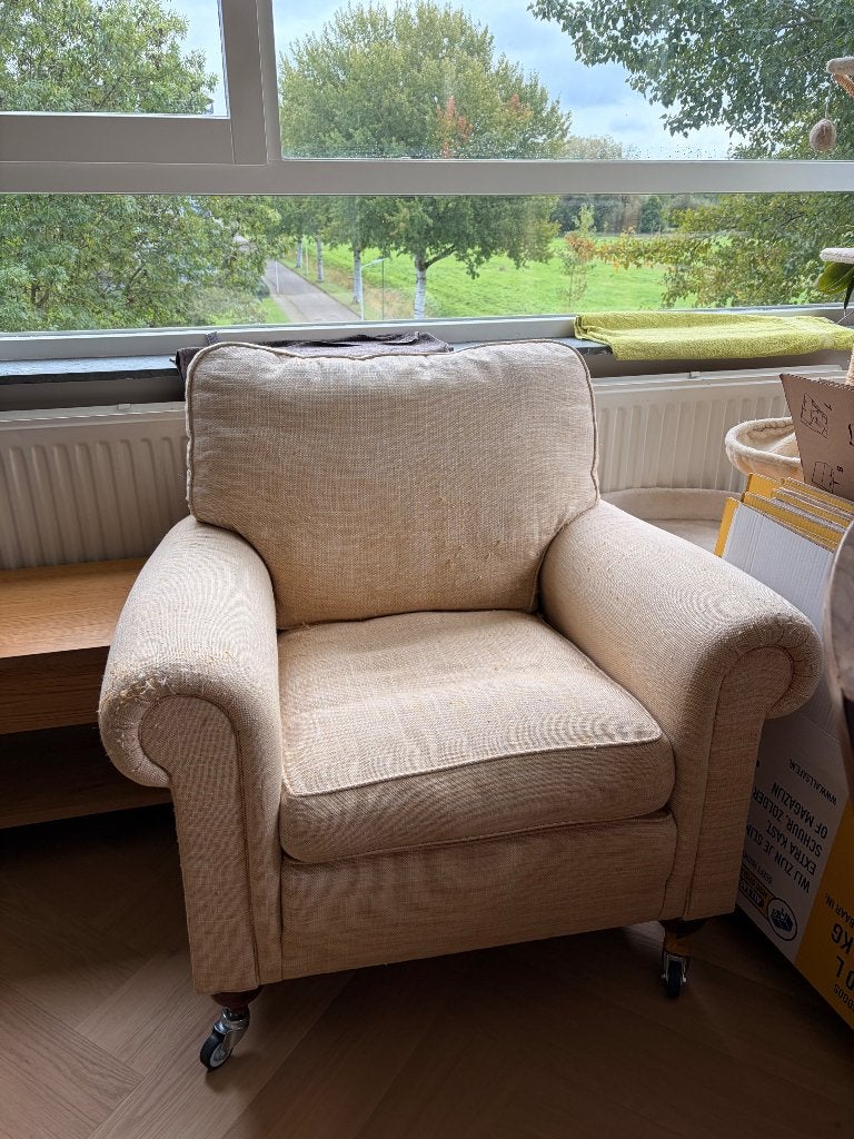 Fauteuil Duresta, Ophalen, Gebruikt, 75 tot 100 cm, Stof