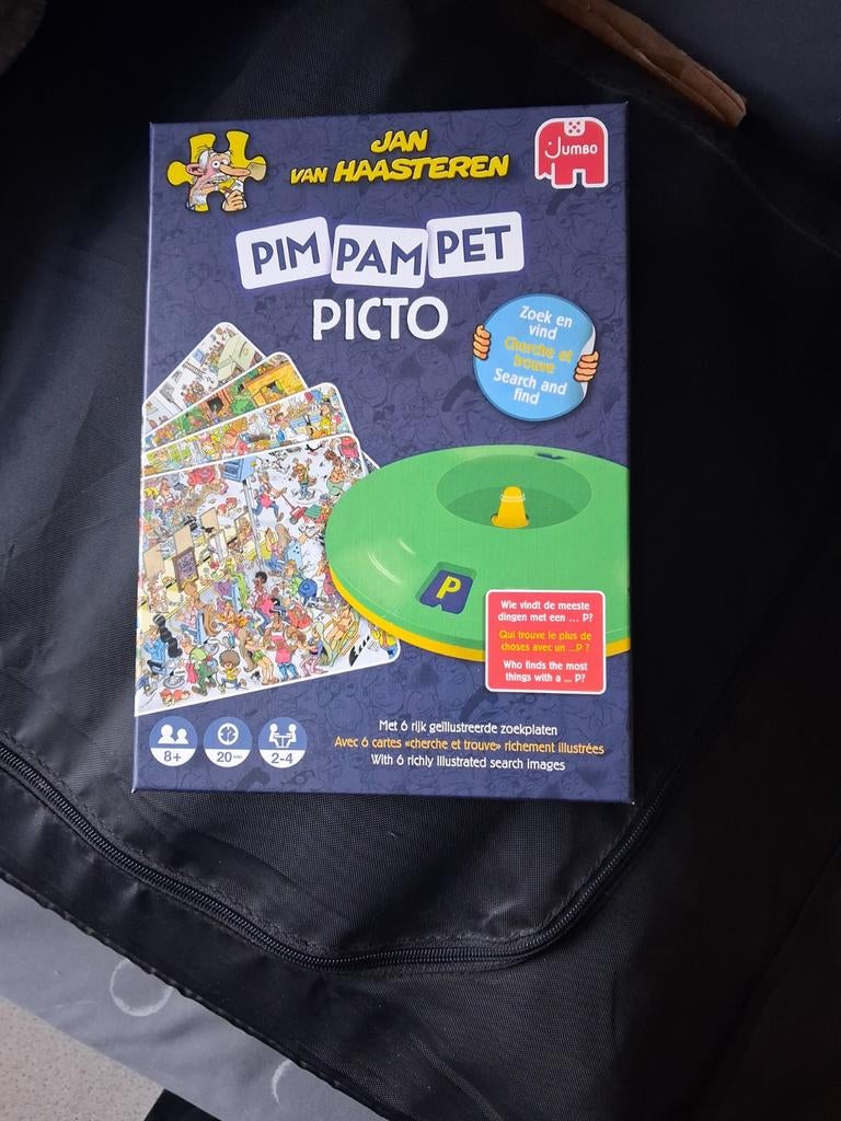 Jan van Haasteren Pim Pam Pet Picto Zoek en Vind Spel, Hobby en Vrije tijd, Een of twee spelers, Ophalen of Verzenden, Zo goed als nieuw