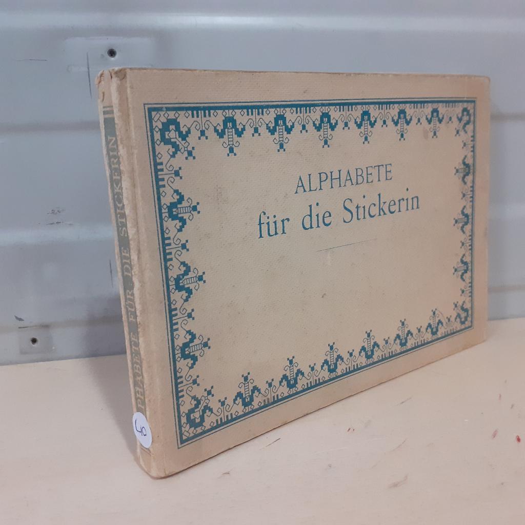 Nr. 40 Alphabete für die Stickerin, Gebruikt, ., Overige typen, Ophalen of Verzenden