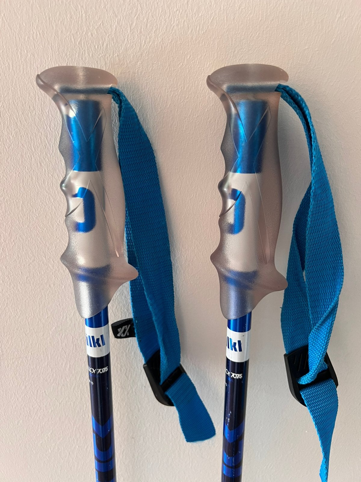Völkl Alloy skistokken 115 cm – blauw, Sport en Fitness, Skiën en Langlaufen, Gebruikt, Stokken, Skiën, Ophalen