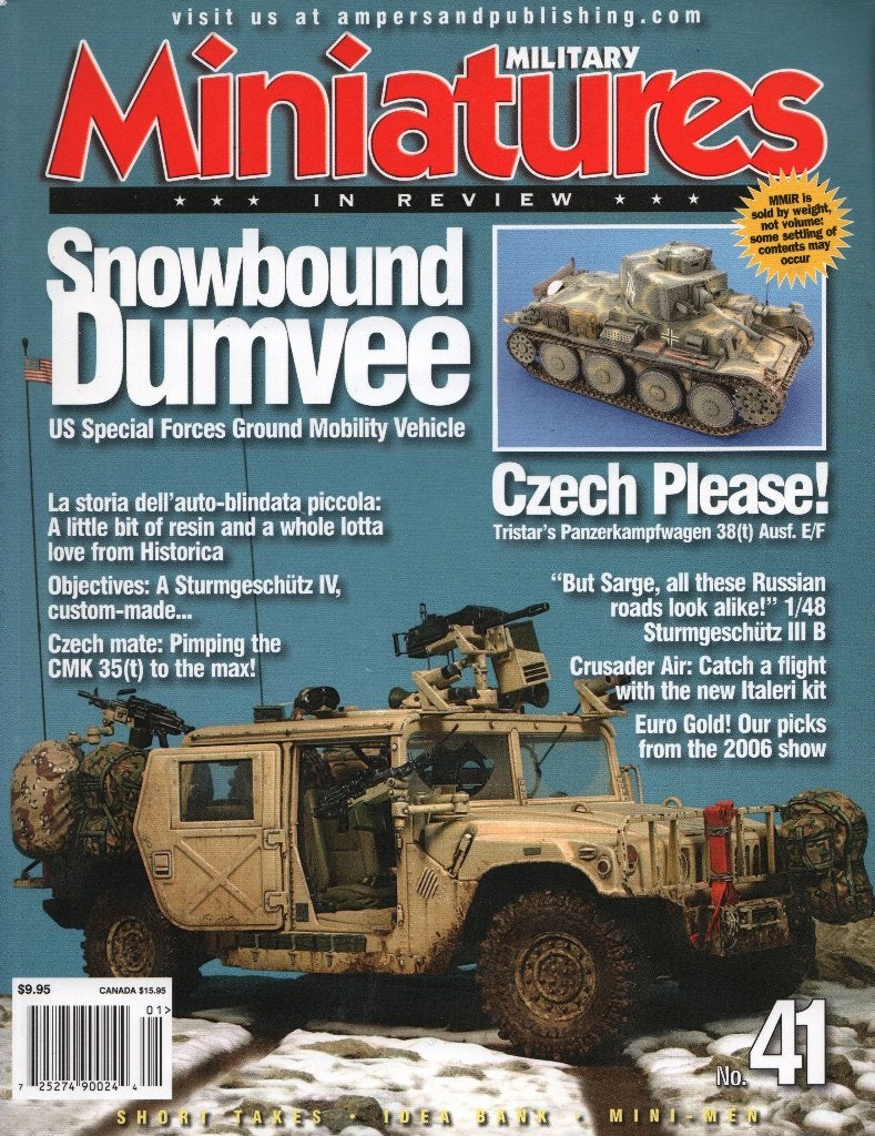 Military Miniatures in Review magazine No 41, Hobby en Vrije tijd, Overige merken, Auto, 1:32 tot 1:50, Nieuw