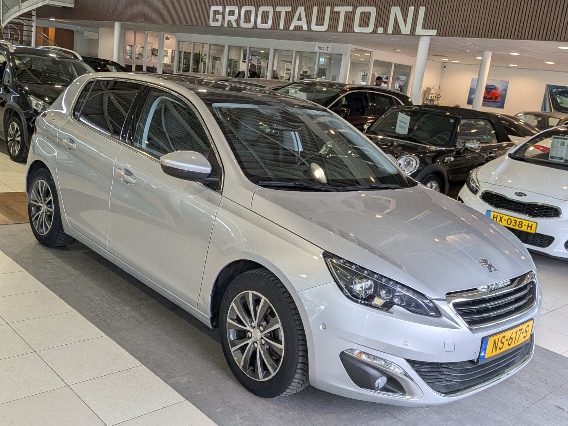 Peugeot 308 1.2 PureTech Allure Panoramadak, Airco, Cruise C, Auto's, Peugeot, Voorwielaandrijving, Gebruikt, 49 €/maand, Bedrijf