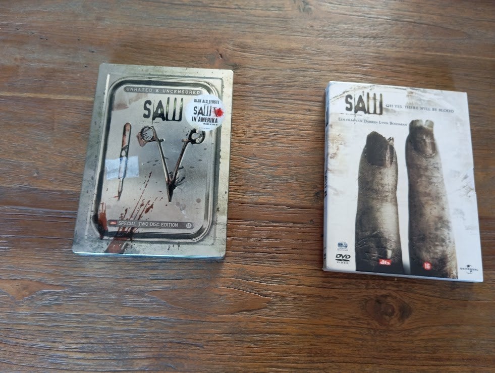 SAW HORROR SAW 2 en SAW V [ DVD ], Vanaf 16 jaar, Verzenden, Zo goed als nieuw, Overige genres
