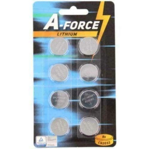 A-Force knoopcelbatterijen CR2032 3V 8 stuks, Ophalen, Nieuw