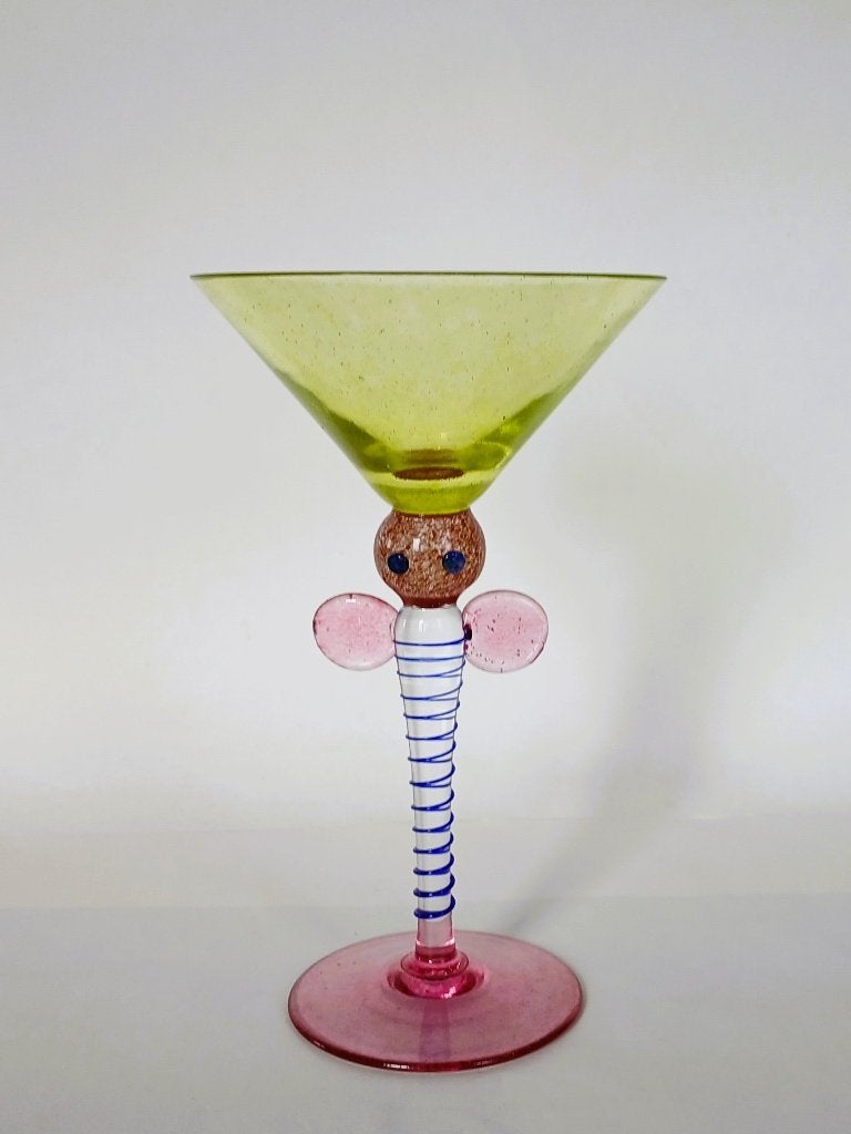 Cocktailglas Jiri Suhajek Vsetin Tsjechie Artglass, Antiek en Kunst, Ophalen of Verzenden