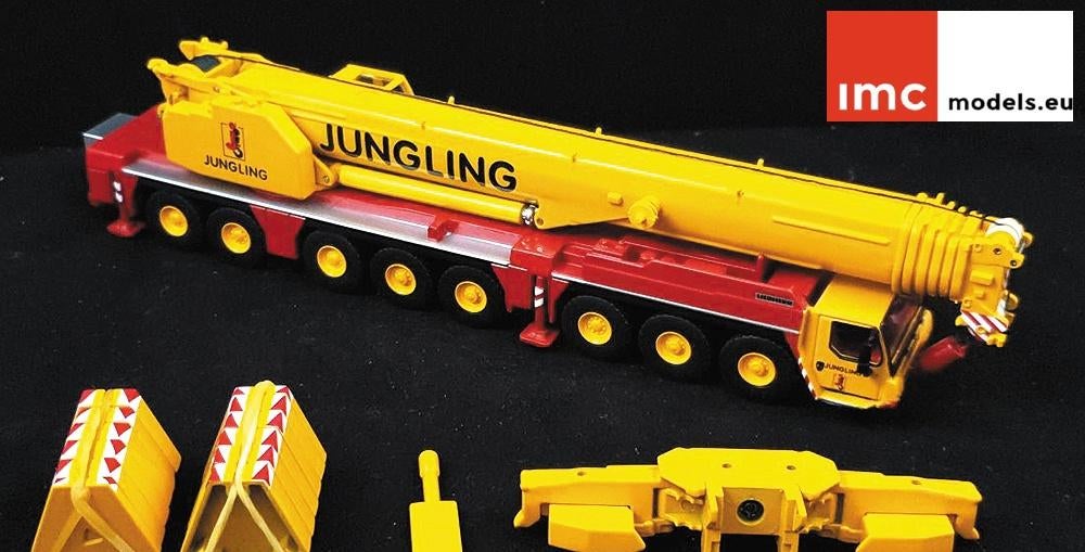 IMC 31-0208 JUNGLING Liebherr LTM 1450-8.1 Kraan, Hobby en Vrije tijd, Modelauto's | 1:87, Ophalen of Verzenden, Nieuw, Hijskraan, Tractor of Landbouw