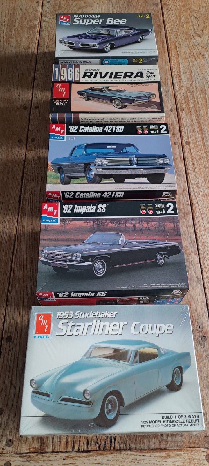 Modelbouw auto's - Diverse Amerikaanse klassiekers, Overige merken, Auto, Groter dan 1:32, Nieuw