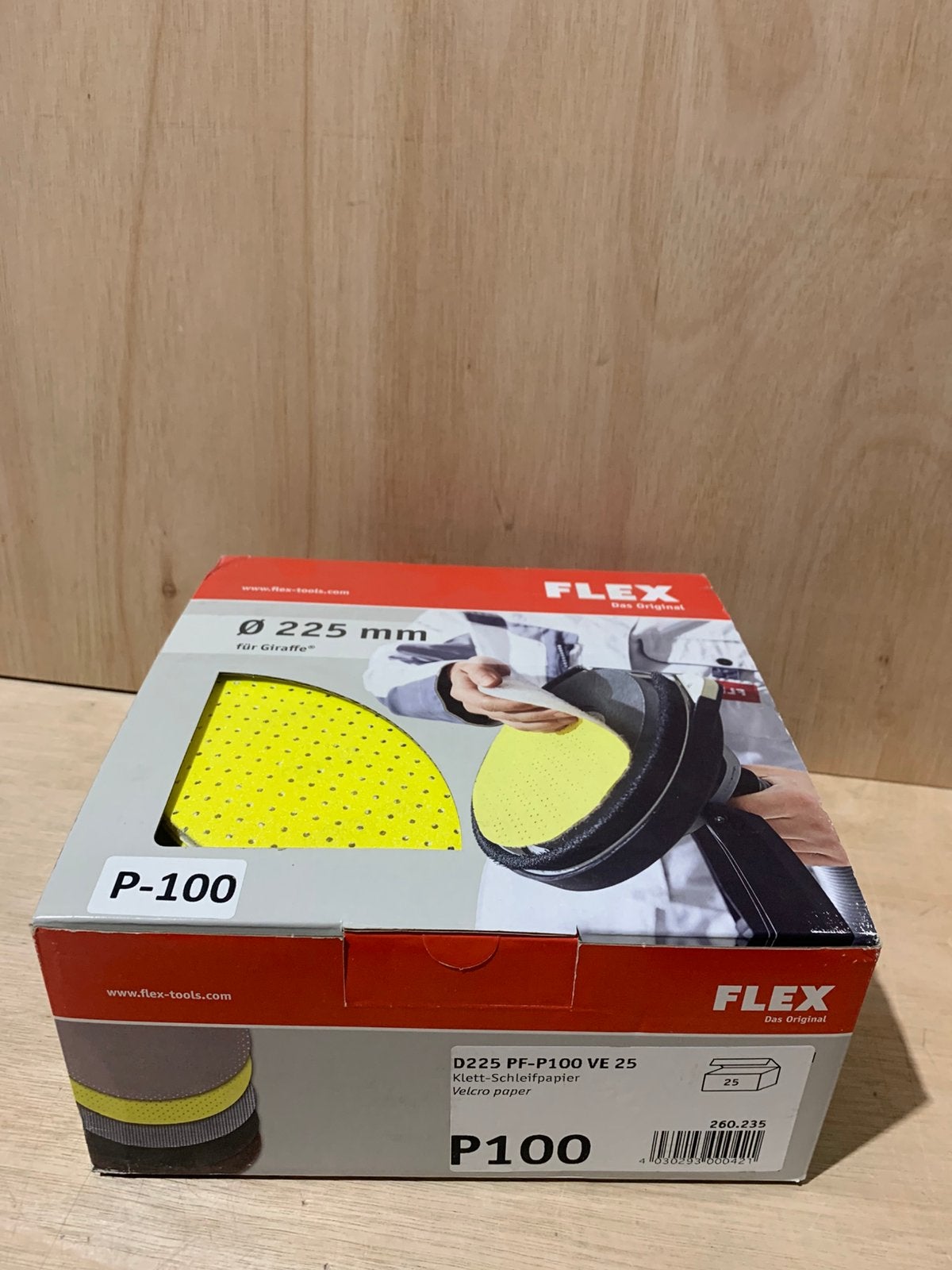 FLEX Schuurschijven P100 – Doos a 25 st – D225 - NIEUW, Flexpowertools, Flex powertools, Flex powertools, Nieuw