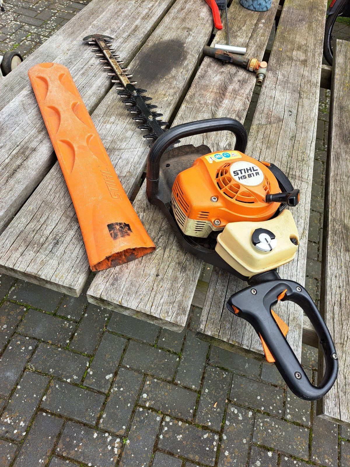Professionele Stihl HS 81R heggenschaar te koop., Ophalen, Benzine