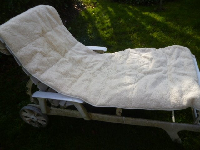wollen zomer onderdeken 200x 75 cm  Texel-lent, Eenpersoons, Wit, Ophalen of Verzenden, Deken of Dekbed