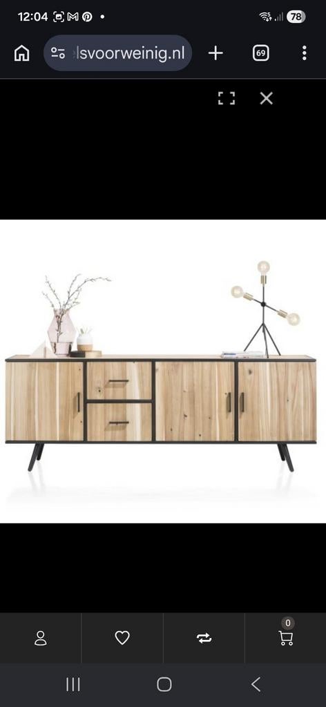 GEZOCHT: Xooon Kinna bergkast of dressoir (220 cm), Huis en Inrichting, Kasten | Dressoirs, Ophalen of Verzenden, Zo goed als nieuw