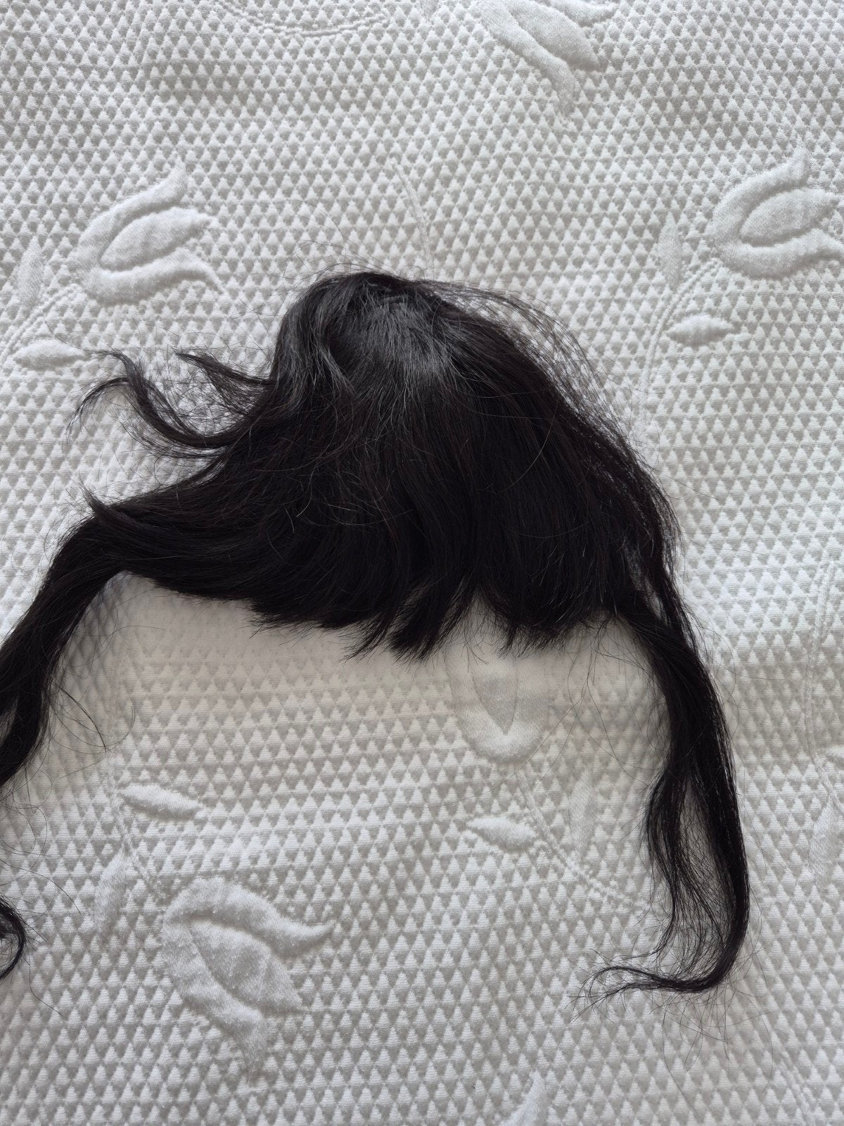 Zwarte pony van echt haar met clips, Ophalen of Verzenden, Nieuw, Pruik of Haarverlenging