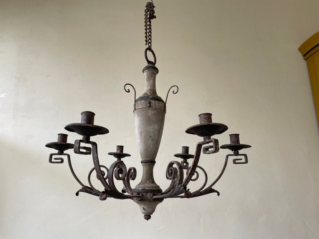 Kerklamp Kandelaar Lamp Hanglamp met kaarsen Frans, Ophalen of Verzenden
