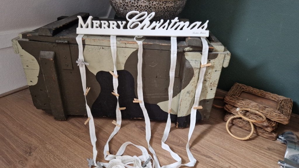 Rivièra Maison "Merry Christmas" kaartenhouder, Ophalen of Verzenden, Zo goed als nieuw