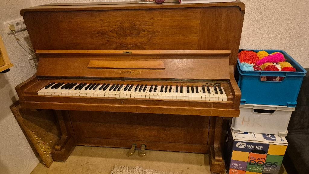 Bechstein piano, Ophalen, Gebruikt, Bruin, Piano