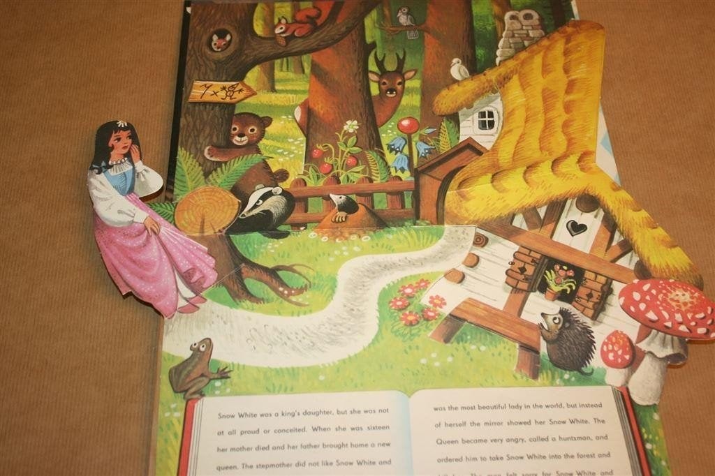 Snow White — Kubasta Pop-Up Boek Sneeuwwitje 1981, Boeken, Ophalen of Verzenden, Gelezen