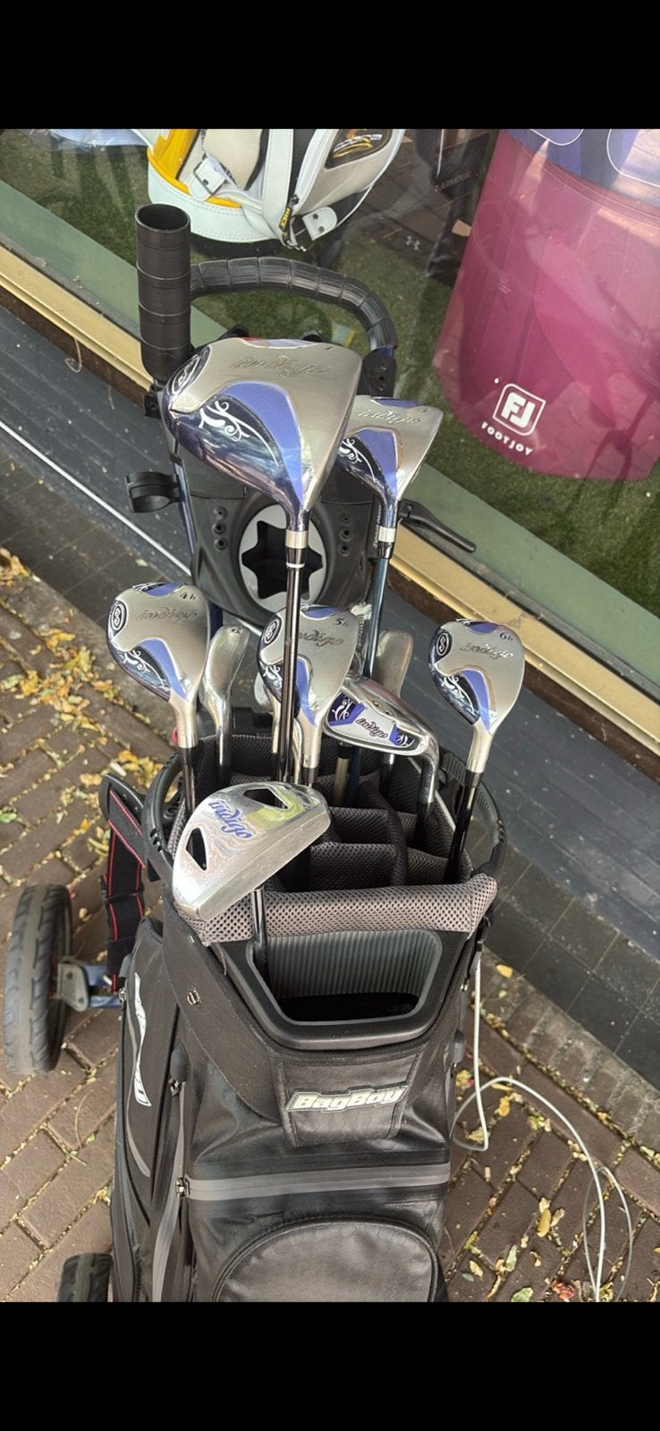 golfset 325€ + tas en trolley = 550€, Ophalen of Verzenden, Gebruikt, Set