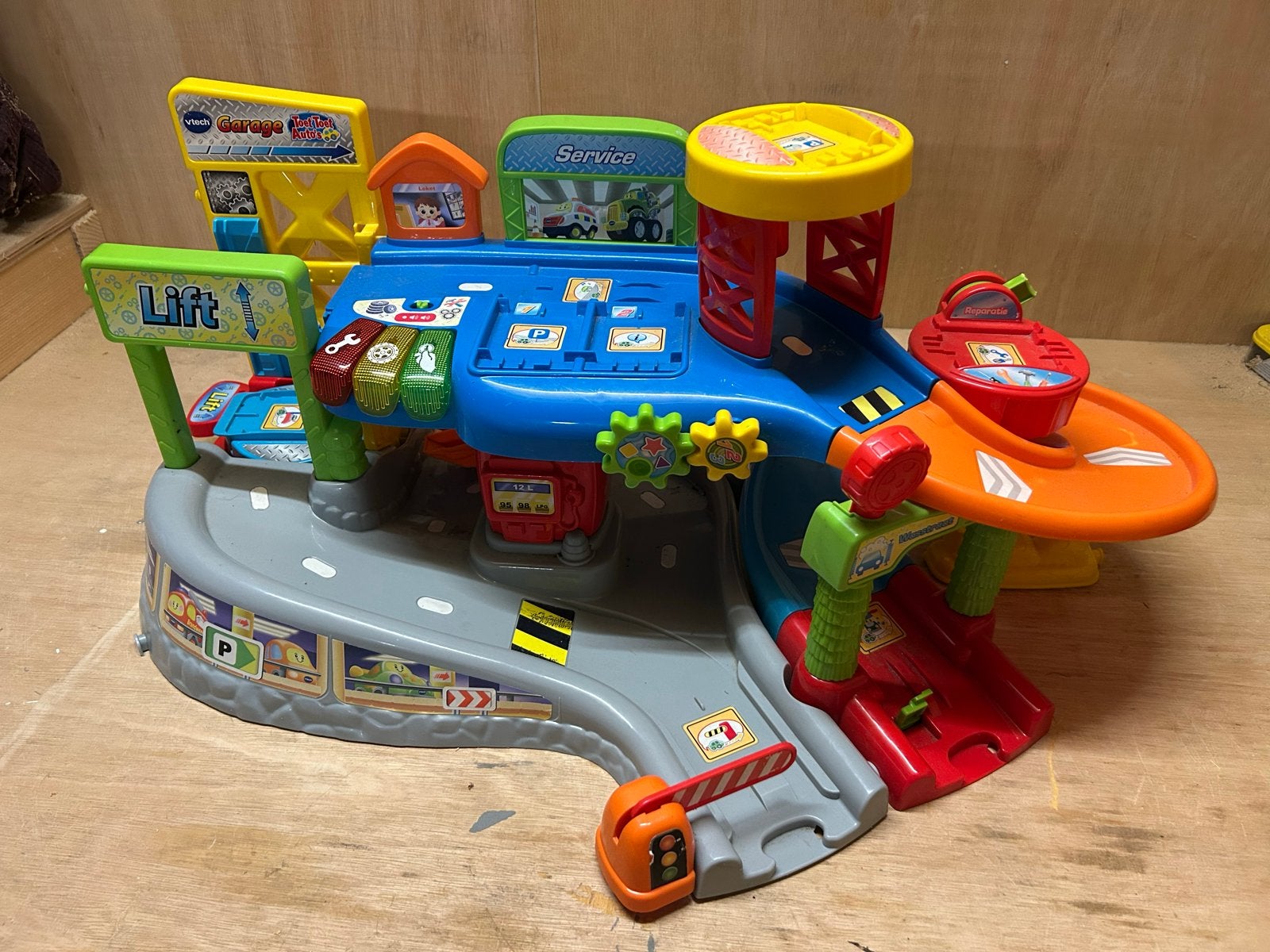 VTech Toet Toet Auto's Garage Speelset, Ophalen, Gebruikt, Auto, Met licht