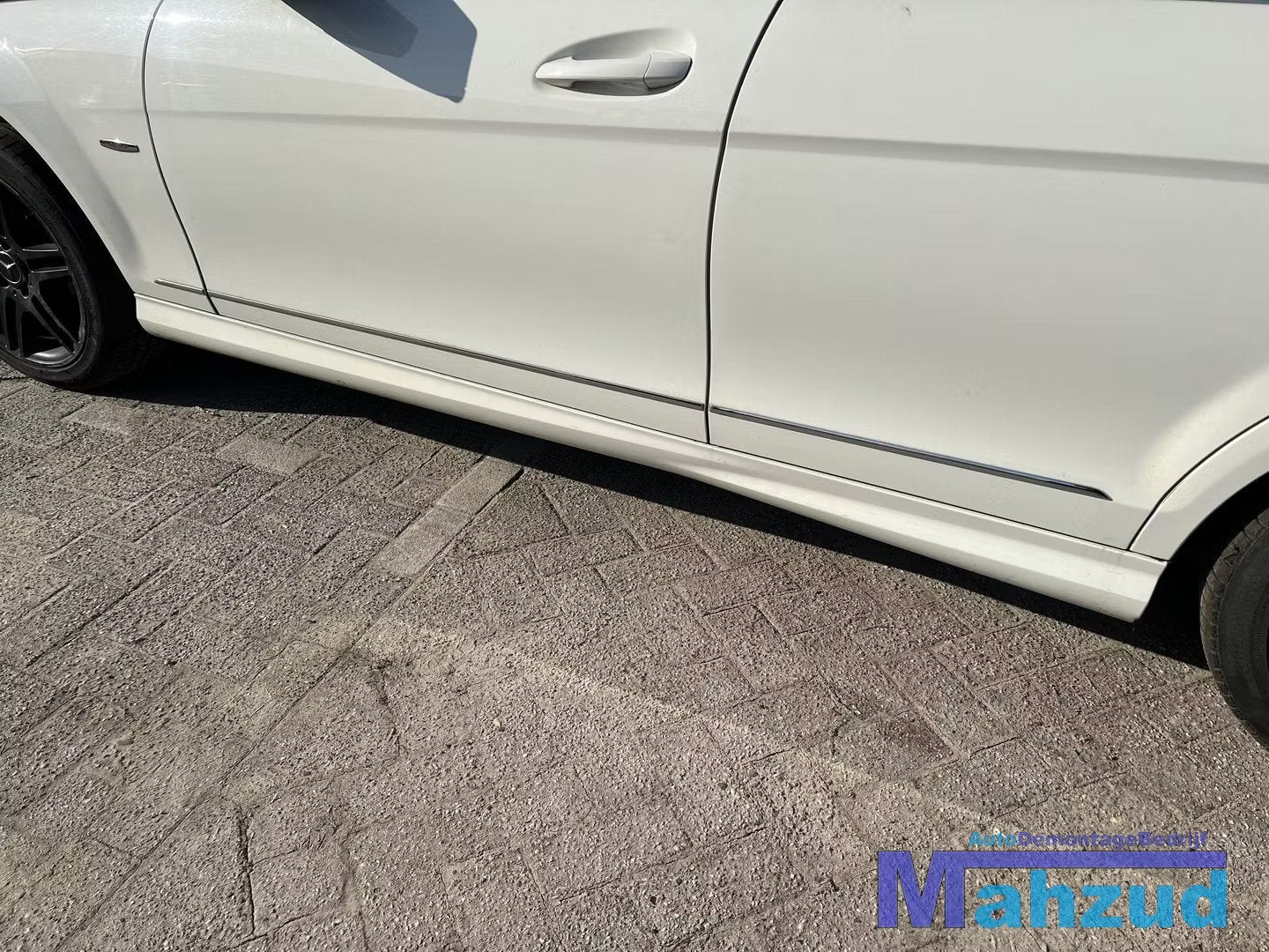 MERCEDES C klasse W204 wit C650 links zijskirt sideskirt 200, Gebruikt, Mercedes-Benz AG, Mercedes-Benz, Ophalen of Verzenden