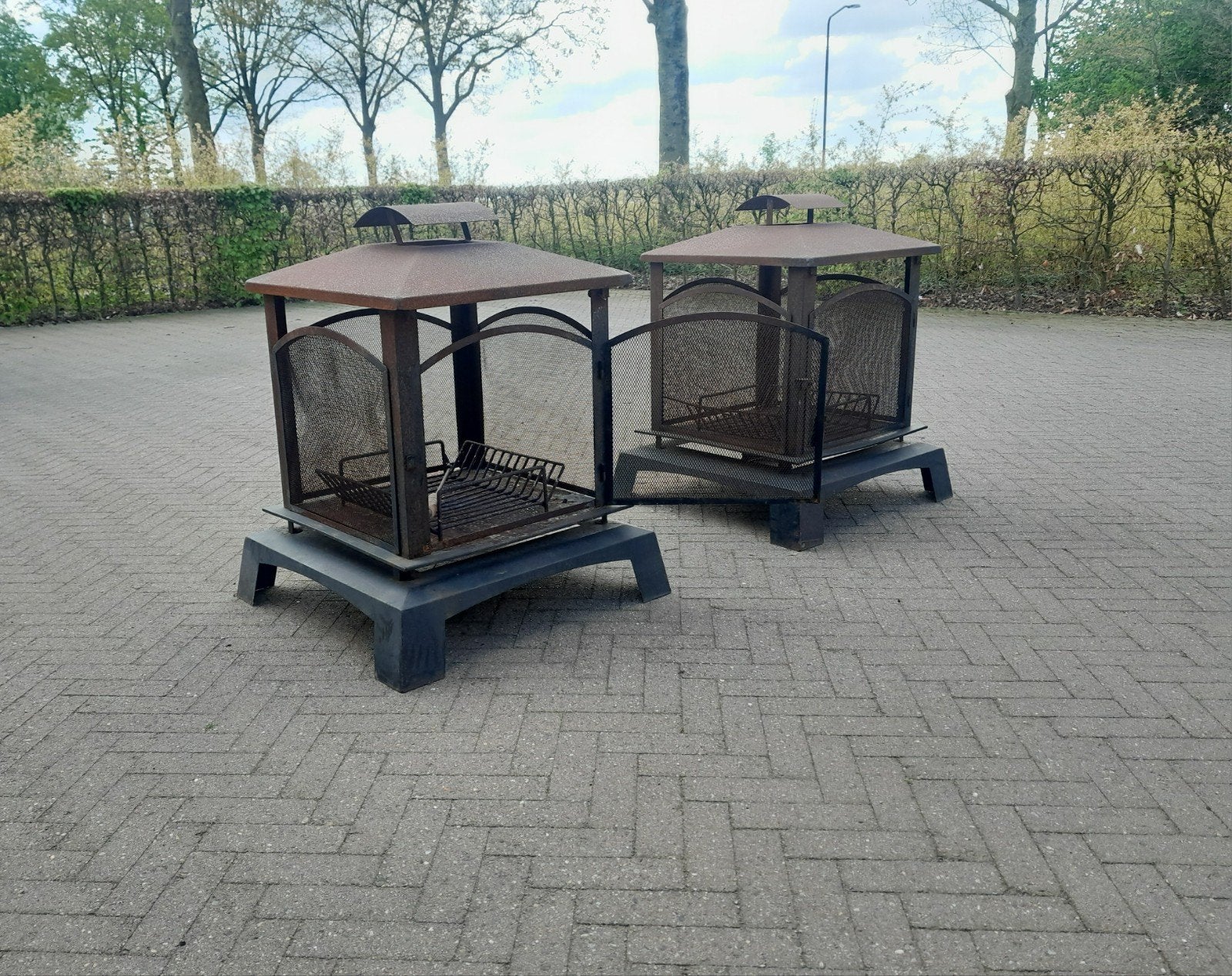 Sfeerhaard, Ophalen, Gebruikt, Vuurkorf