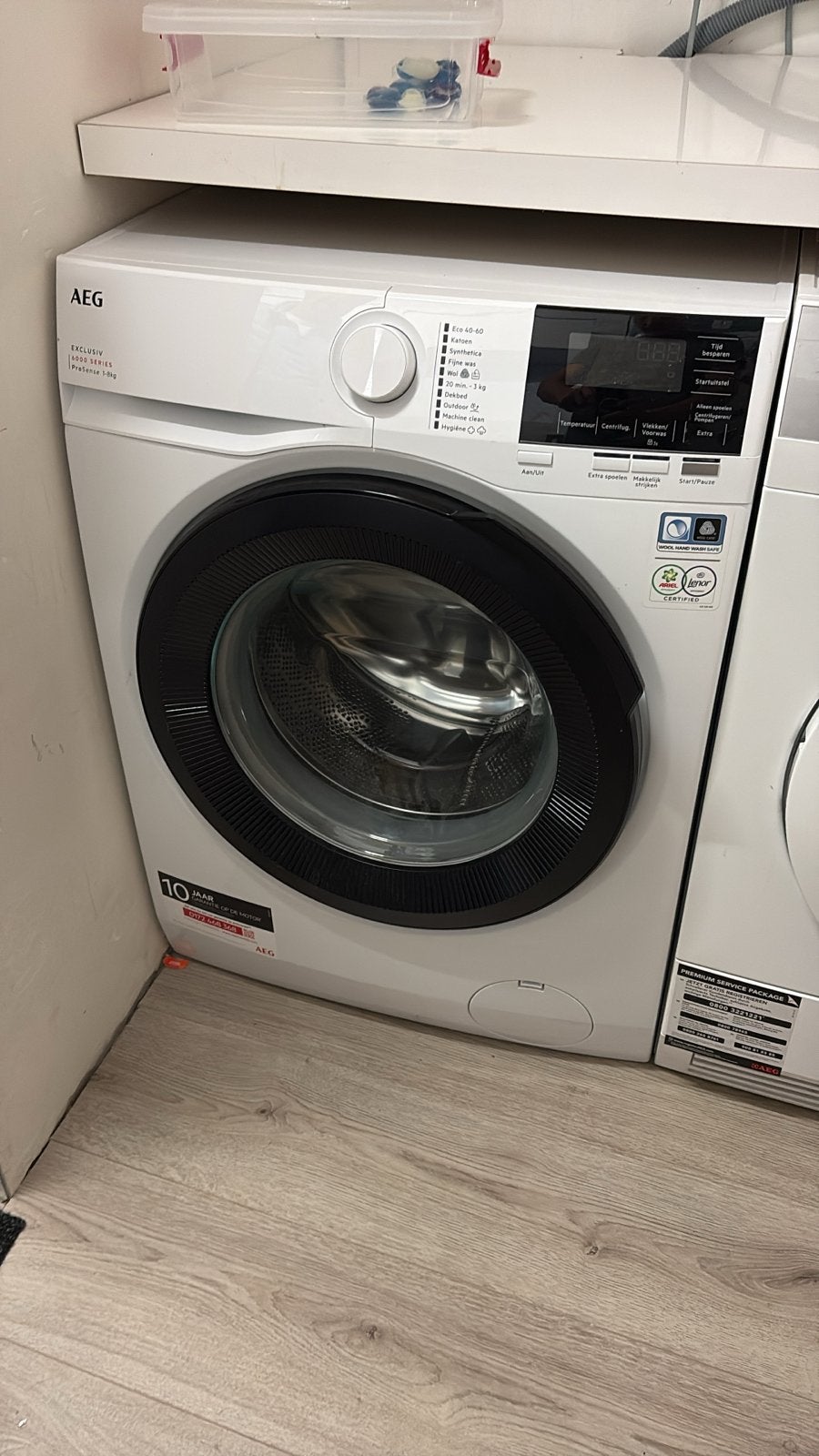 AEG Wasmachine 8 kg - Zo goed als nieuw, Witgoed en Apparatuur, 1200 tot 1600 toeren, 8 tot 10 kg, Ophalen of Verzenden, Zo goed als nieuw