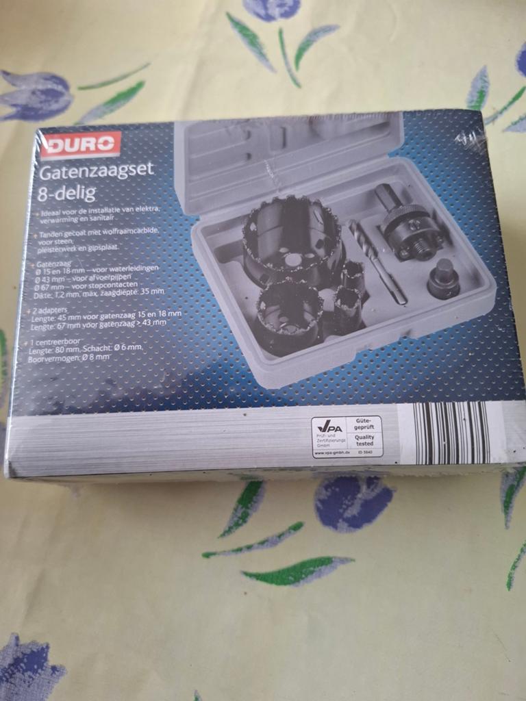 Duro Gatenzaagset 8-delig met wolfraamcarbide tanden, Ophalen of Verzenden