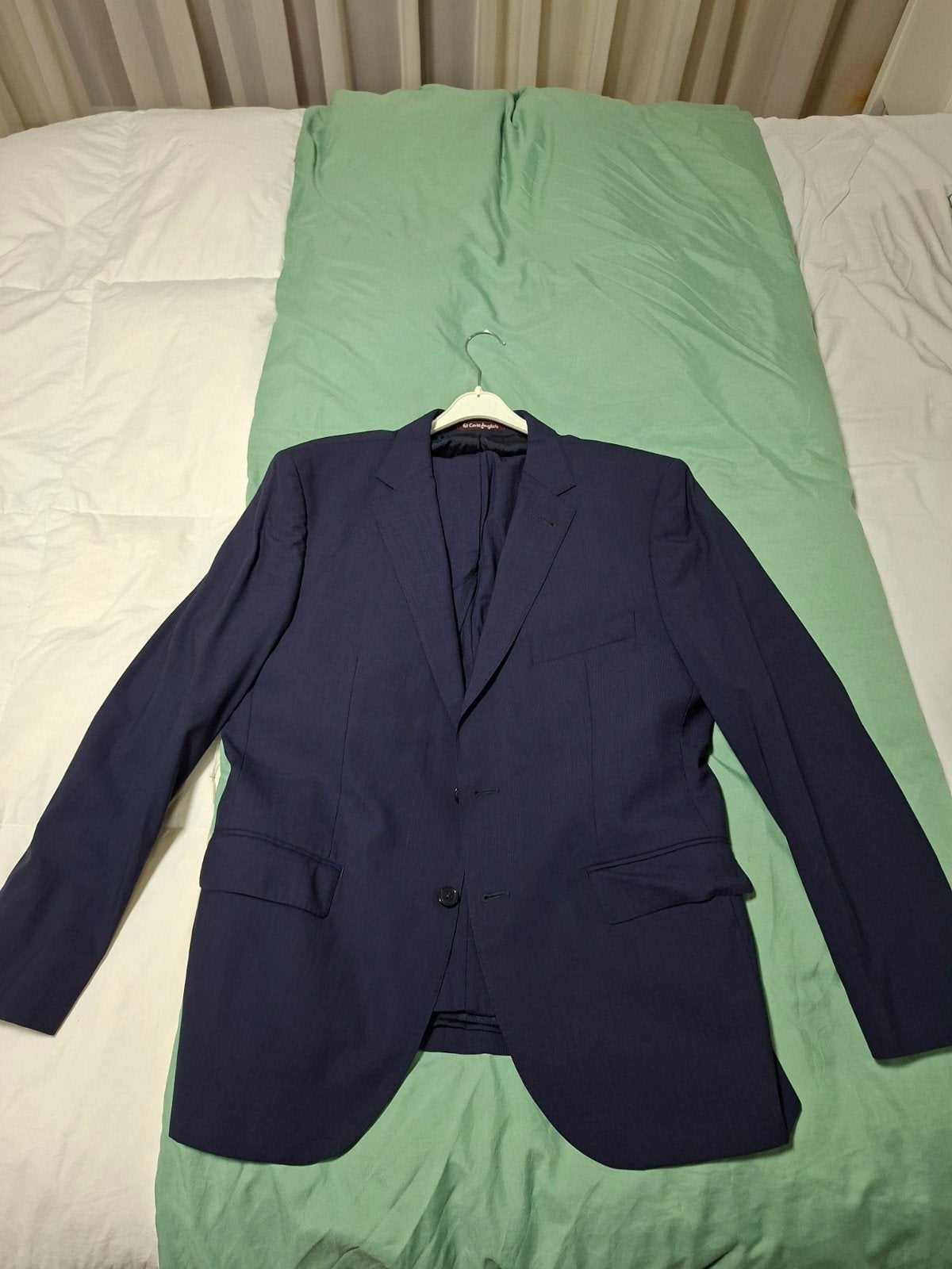 Herenpak van El Corte Inglés, maat 54 (L), Maat 52/54 (L), Blauw, Ophalen of Verzenden, Zo goed als nieuw