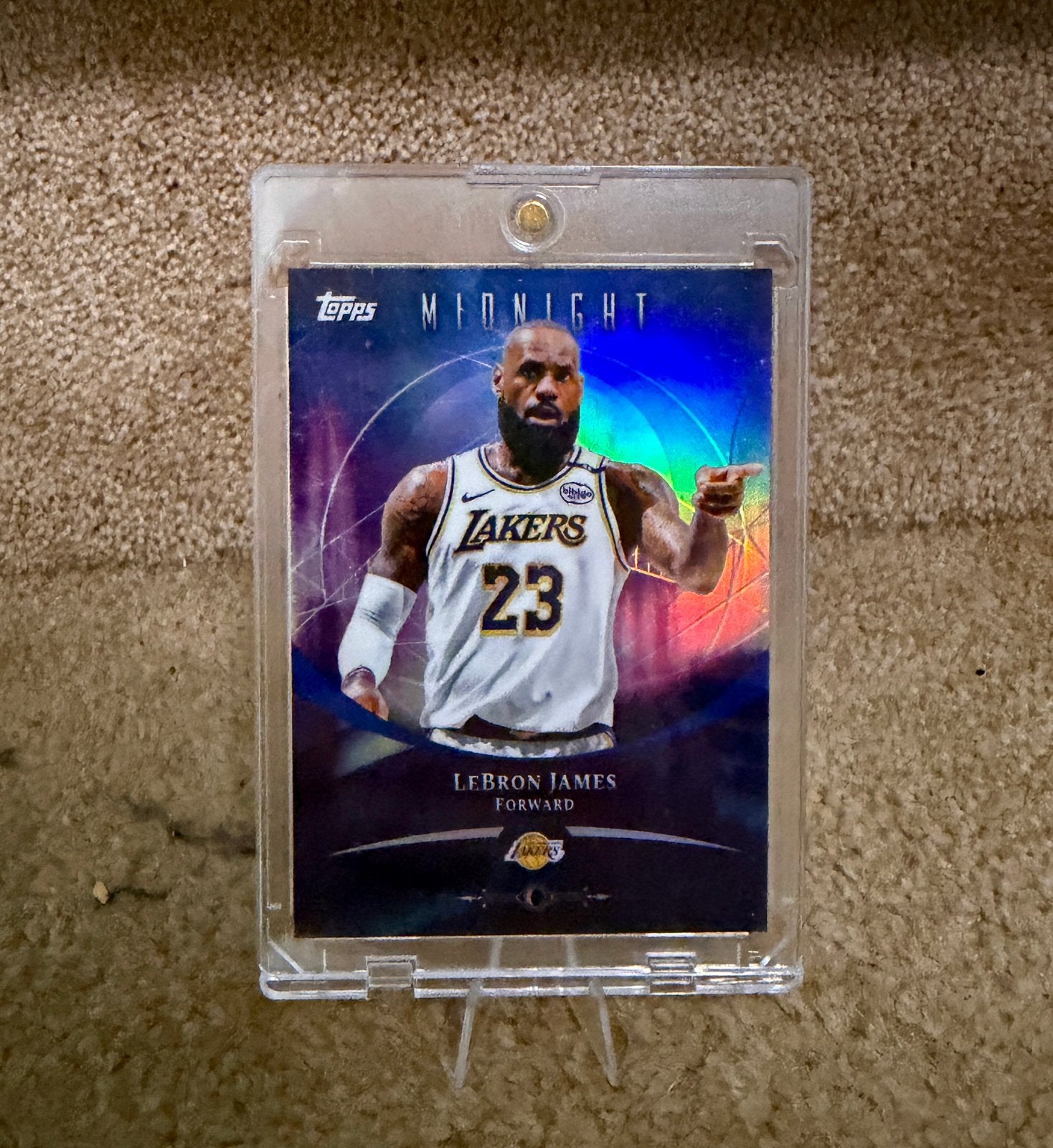 NBA Topps Midnight LeBron James basketball cards Lakers card, Hobby en Vrije tijd, Stickers en Plaatjes, Ophalen of Verzenden