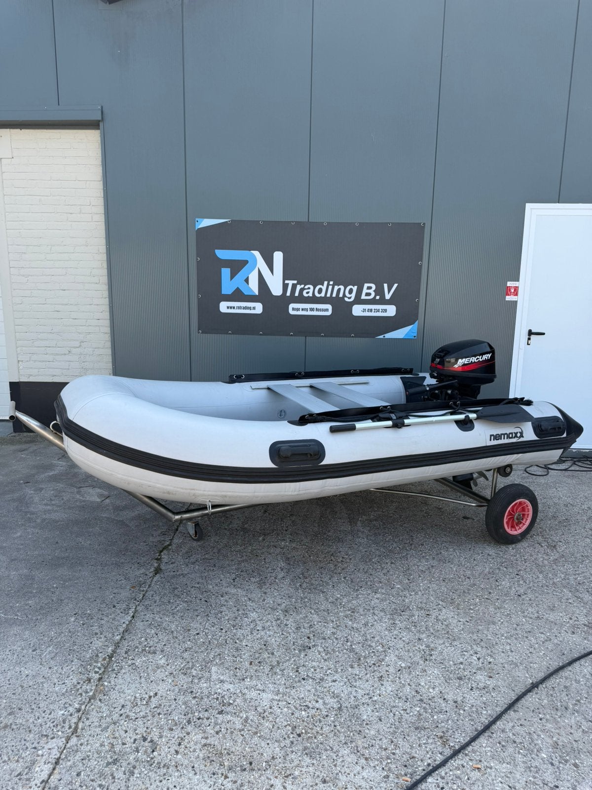 NEMAXX 330 RUBBERBOOT + MERCURY 8PK 2-TAKT SET, Ophalen of Verzenden, Zo goed als nieuw, Inclusief motor, Mercury
