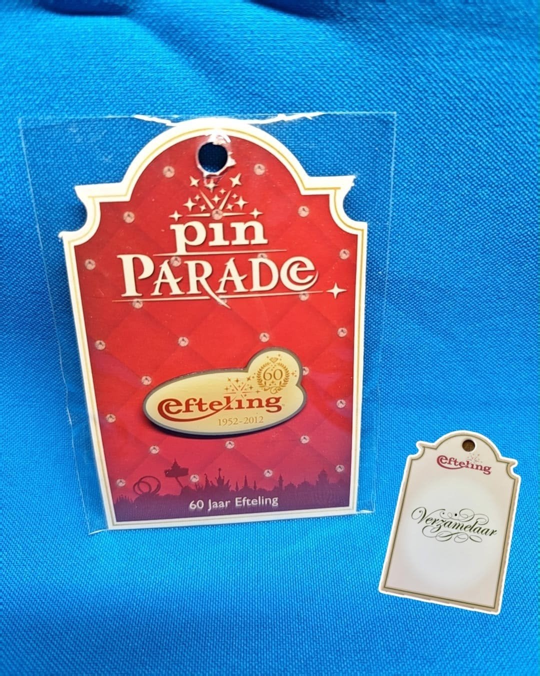 Efteling pin 60 jaar Efteling nieuw in verpakking, Verzamelen, Ophalen of Verzenden, Nieuw, Button of Speldje