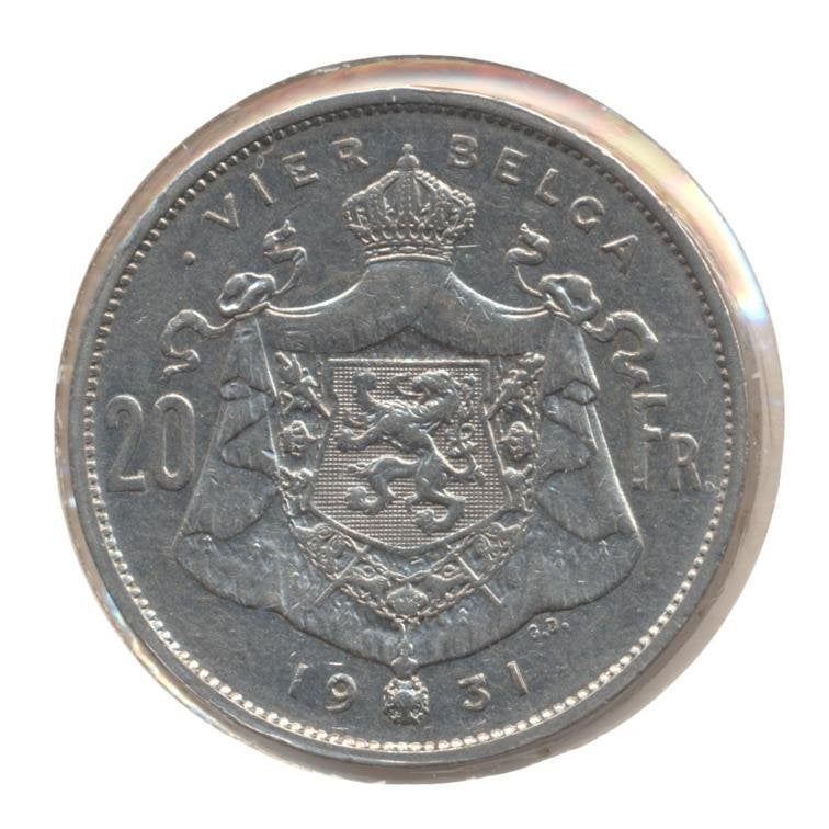 België 20 Frank 1931
