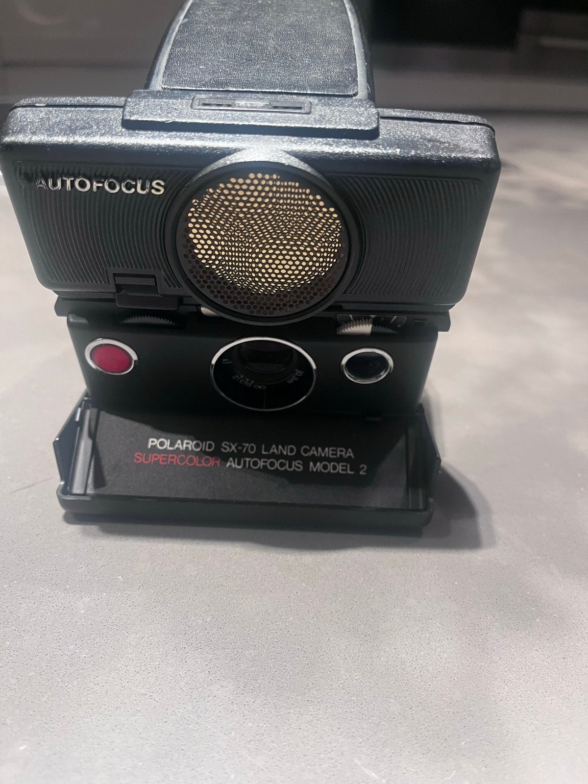 Vintage Polaroid SX-70 Land Camera Autofocus Werkend, Audio, Tv en Foto, Fotocamera's Analoog, Ophalen of Verzenden, Gebruikt