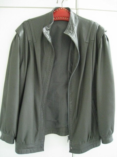 Leder vest, dames, grijs, echt leder, perfekte staat !!, Ophalen of Verzenden, Nieuw, Maat 38/40 (M), Grijs