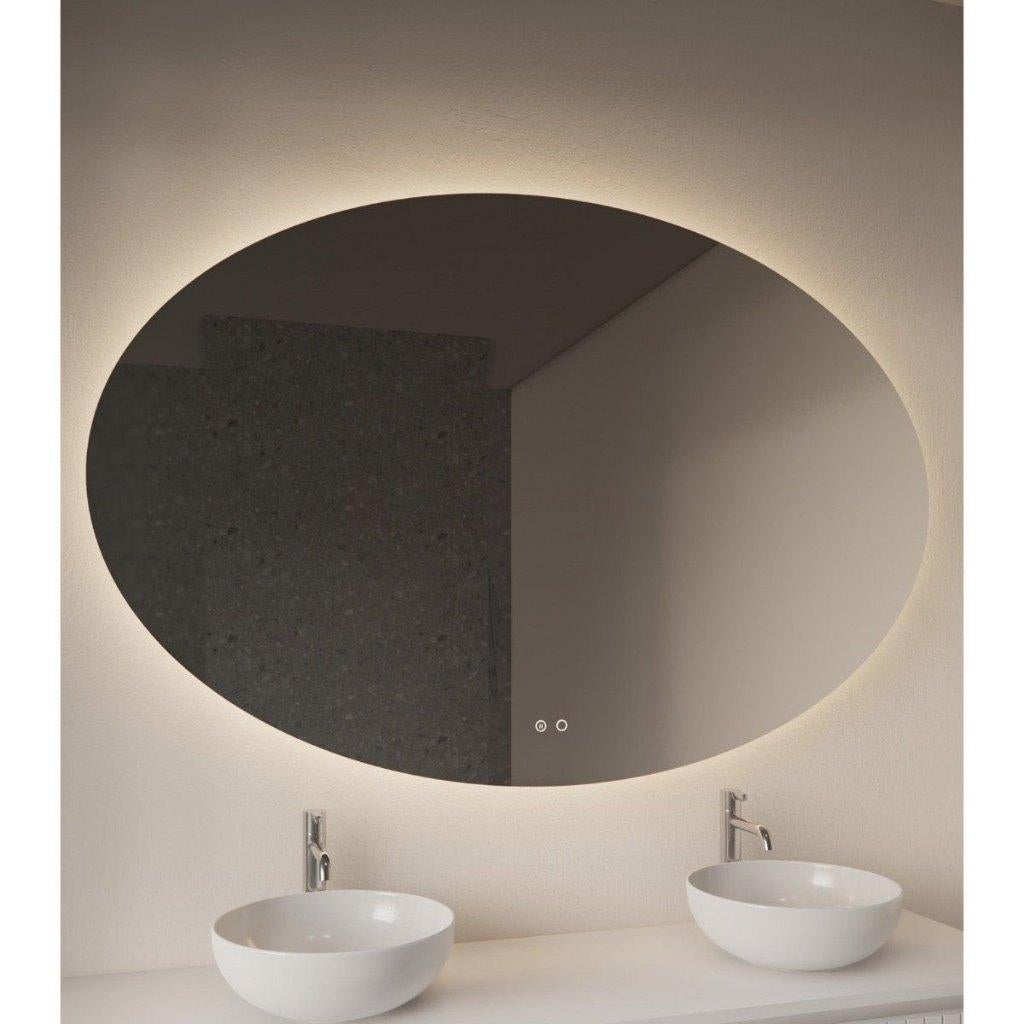 Spiegel 140 x 90 Oval van €560 nu €250 nieuw in doos afhaal, Ophalen, Overige typen, Nieuw, 50 tot 100 cm