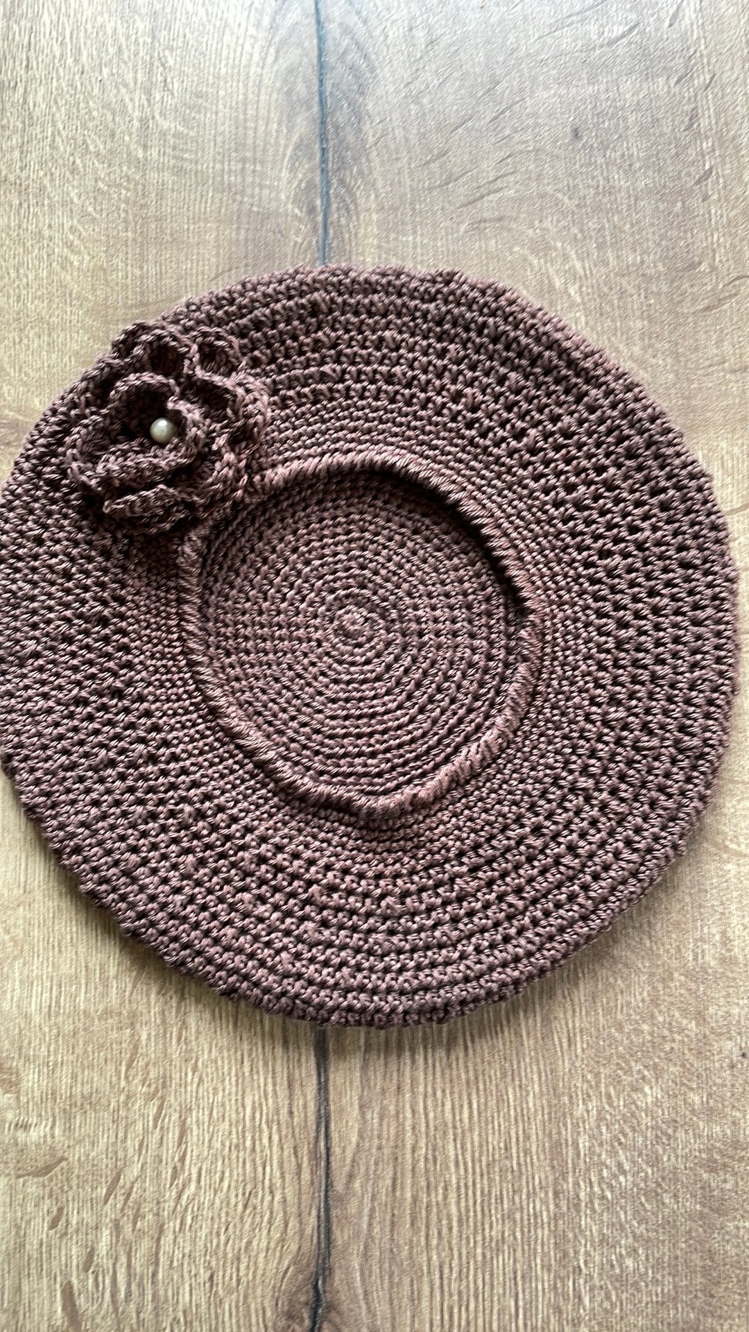 Baret, gehaakt/ de Haakboetiek, Meisje, Nieuw, Ophalen of Verzenden, 110 t/m 116