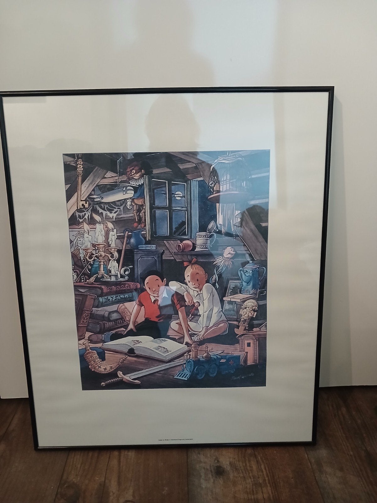 grote fotolijst, Huis en Inrichting, Ophalen, Glas, Fotolijst, Met ophangsysteem