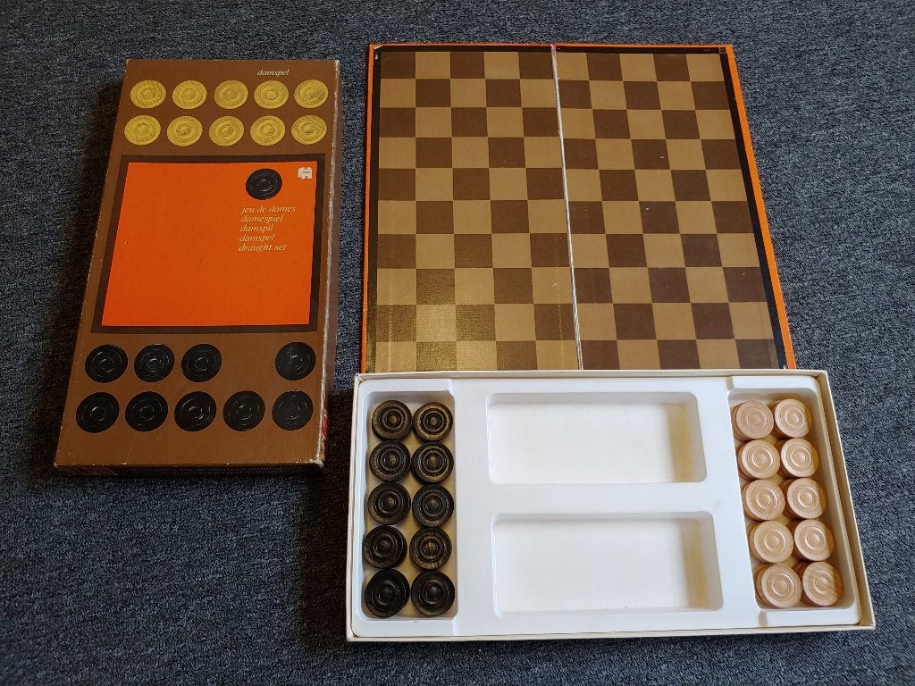 Damspel dammen spel is als nieuw, Ophalen of Verzenden, Zo goed als nieuw