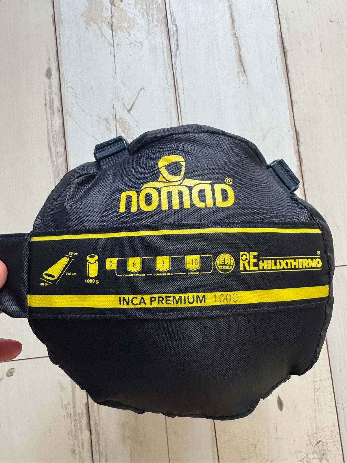 Nomad Inca Premium 1000 Mummy slaapzak, Ophalen, Zo goed als nieuw