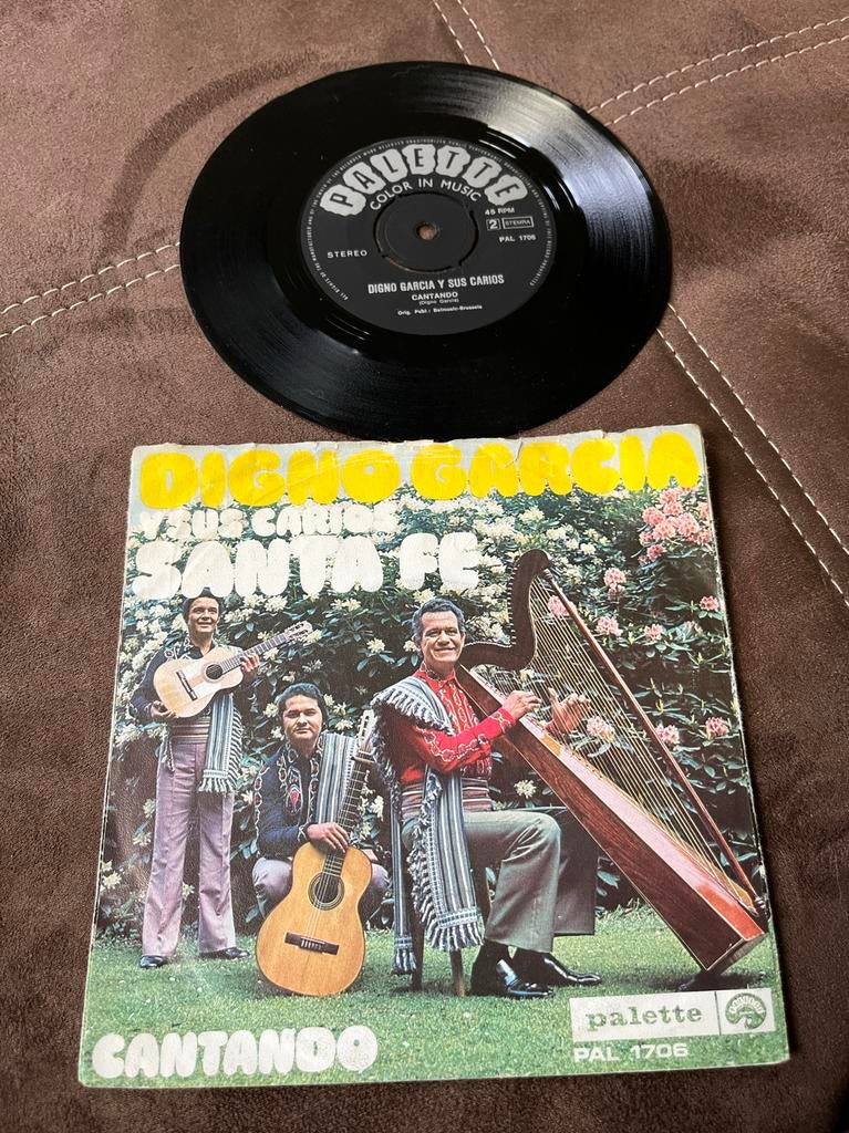 Digno Garcia y Sus Carios - Cantando (Vinyl Single), Cd's en Dvd's, Vinyl Singles, Latin en Salsa, Gebruikt, 7 inch, Single