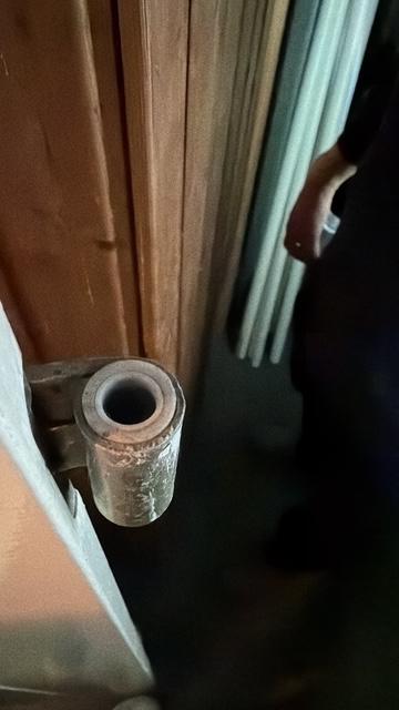 2 houten openslaande deuren, zonder kozijn, Gebruikt, 215 cm of meer, Buitendeur, Vouwdeur
