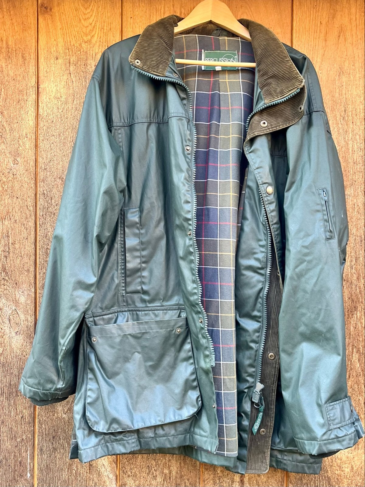 Percussion Waxjas - Groen - Maat XXL, Ophalen of Verzenden, Gedragen, Maat 56/58 (XL), Groen